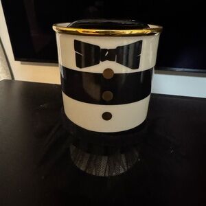 Starbucks Alice and Olivia Tuxedo Tutu Ceramic Tumbler 12 OZ